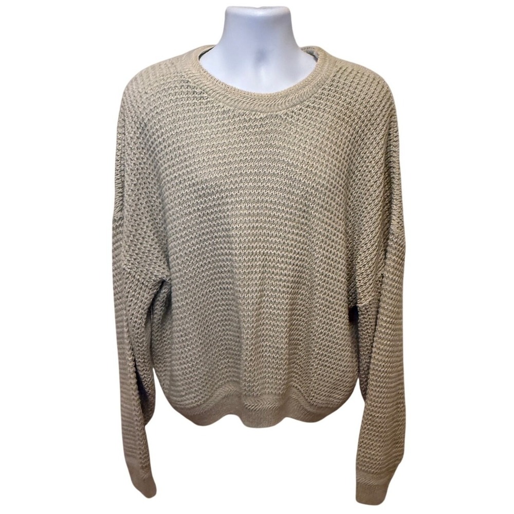 David Taylor Sweater Sz 3XL Chunky Waffle Knit Cozy‎ Gorpcore Dadcore